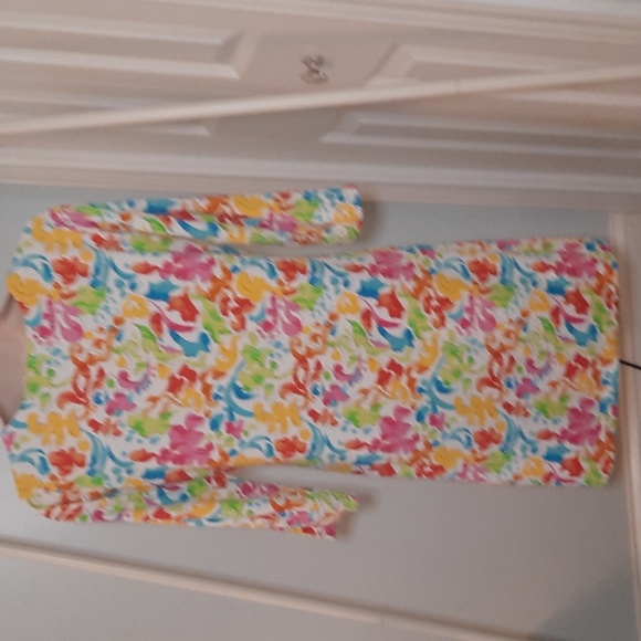 Barbara Gerwit Bright Nylon Spandex Dress  sz Small - Picture 5 of 5